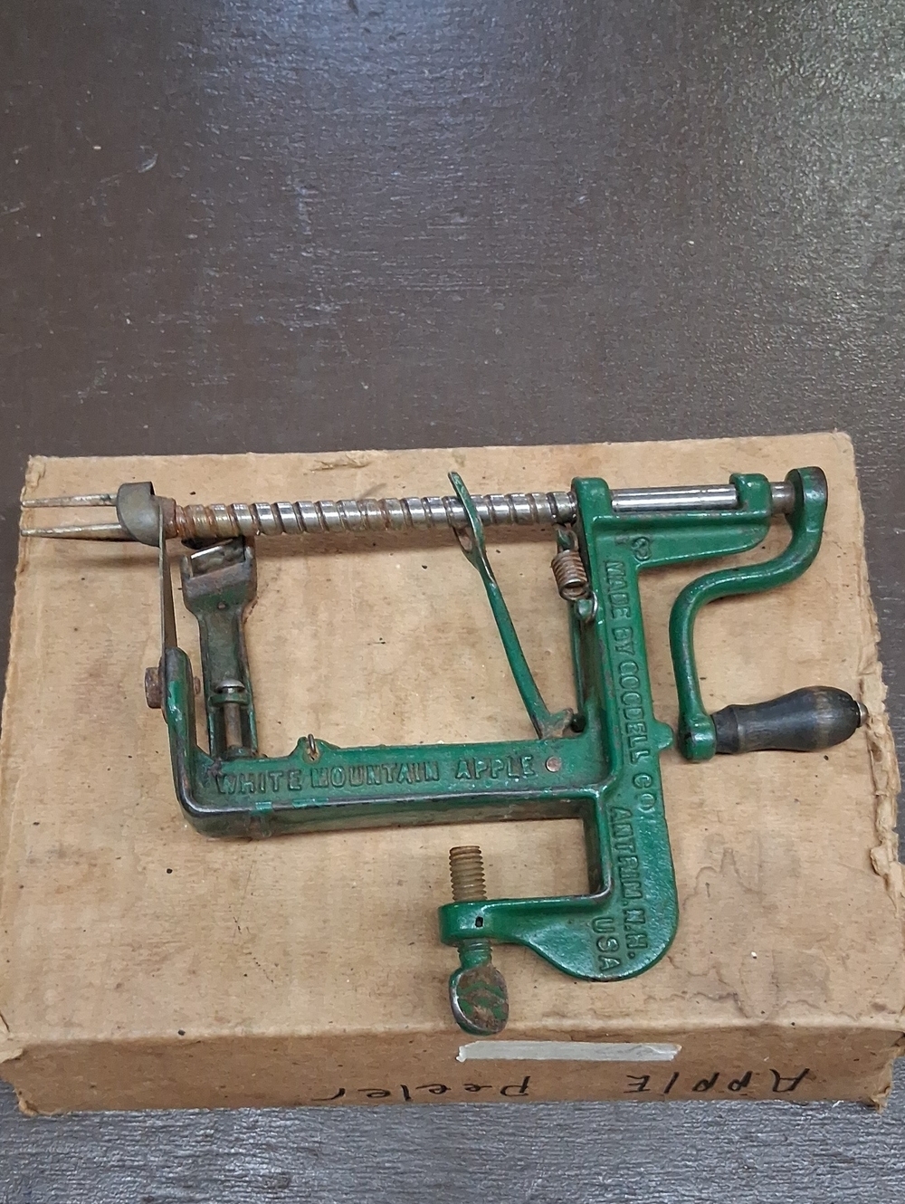 Antique White Mountain Apple Peeler Goodell Antrim NH USA